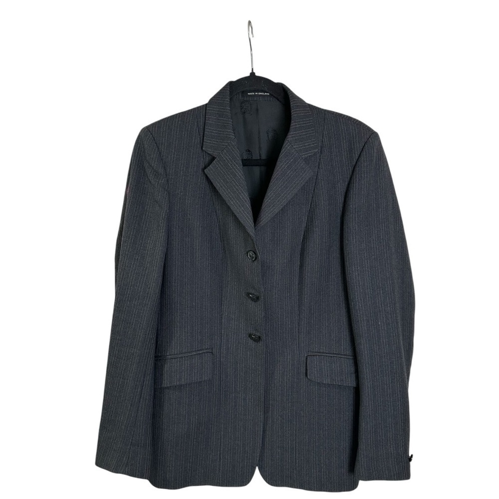 Pytchley Women’s Gray White & Blue Wool English Hunt Show Coat